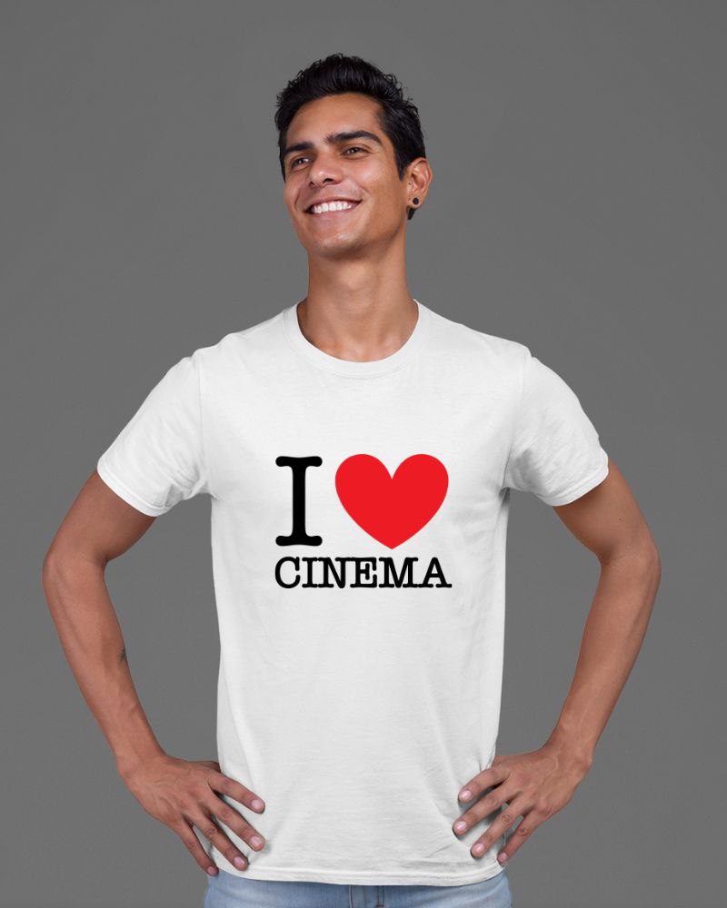 I Love Cinema Unisex T-shirt White