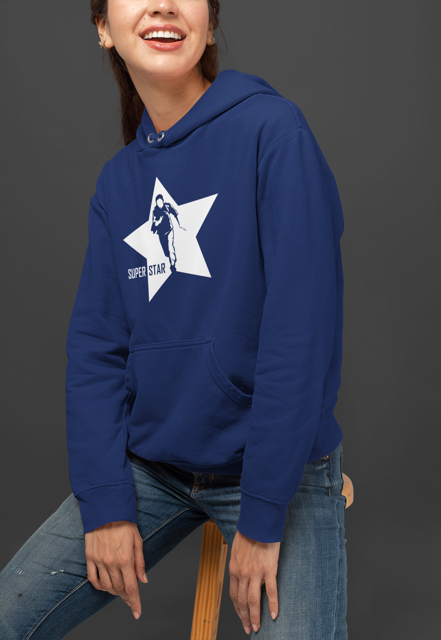 Super Star Premium Blue hoodies Madmonkeystore